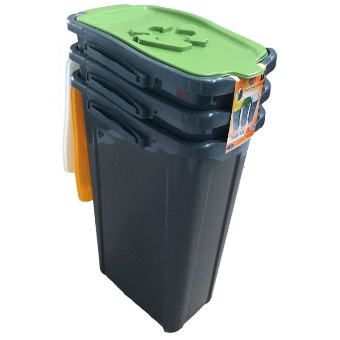 Duplast Tris Pattumiera per Raccolta Differenziata Salvaspazio foto 5