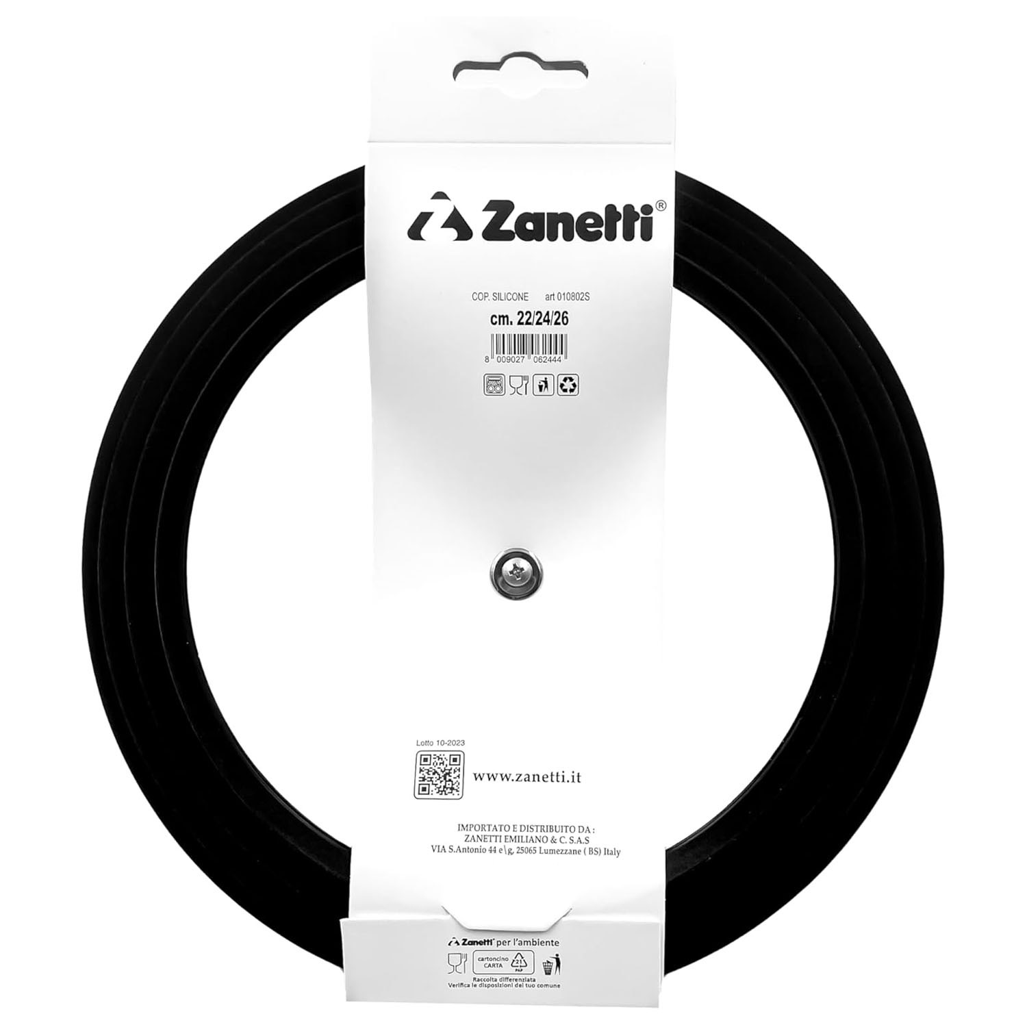 Coperchio Universale Vetro Silicone 22-24-26 cm foto 3