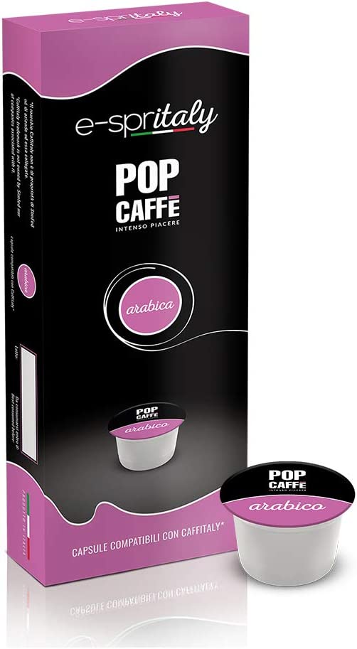 100 Cialde Capsule Caffe' Pop E-Spritaly Miscela Arabica Compatibili Caffitaly foto 2