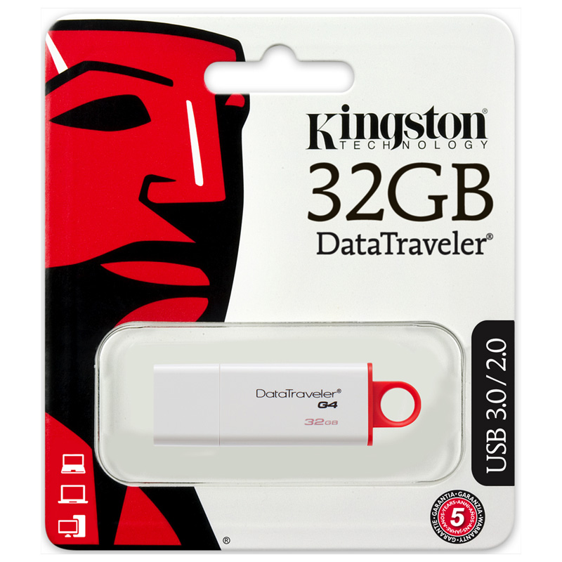 PEN DRIVE KINGSTON DataTravelerG4 32GB USB 3.0  DTIG4/32GB