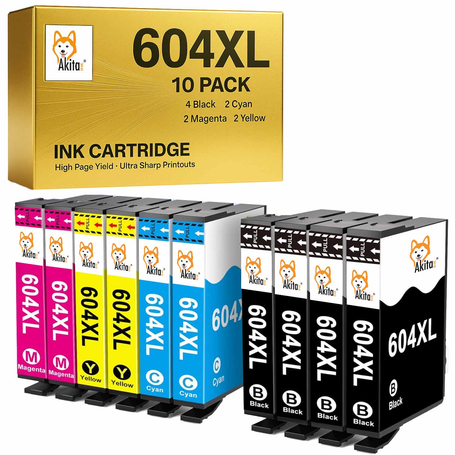Akitaink 604XL Cartucce Compatibili per Epson XP-2200, WF-2930, XP-4200, XP-3200 foto 2
