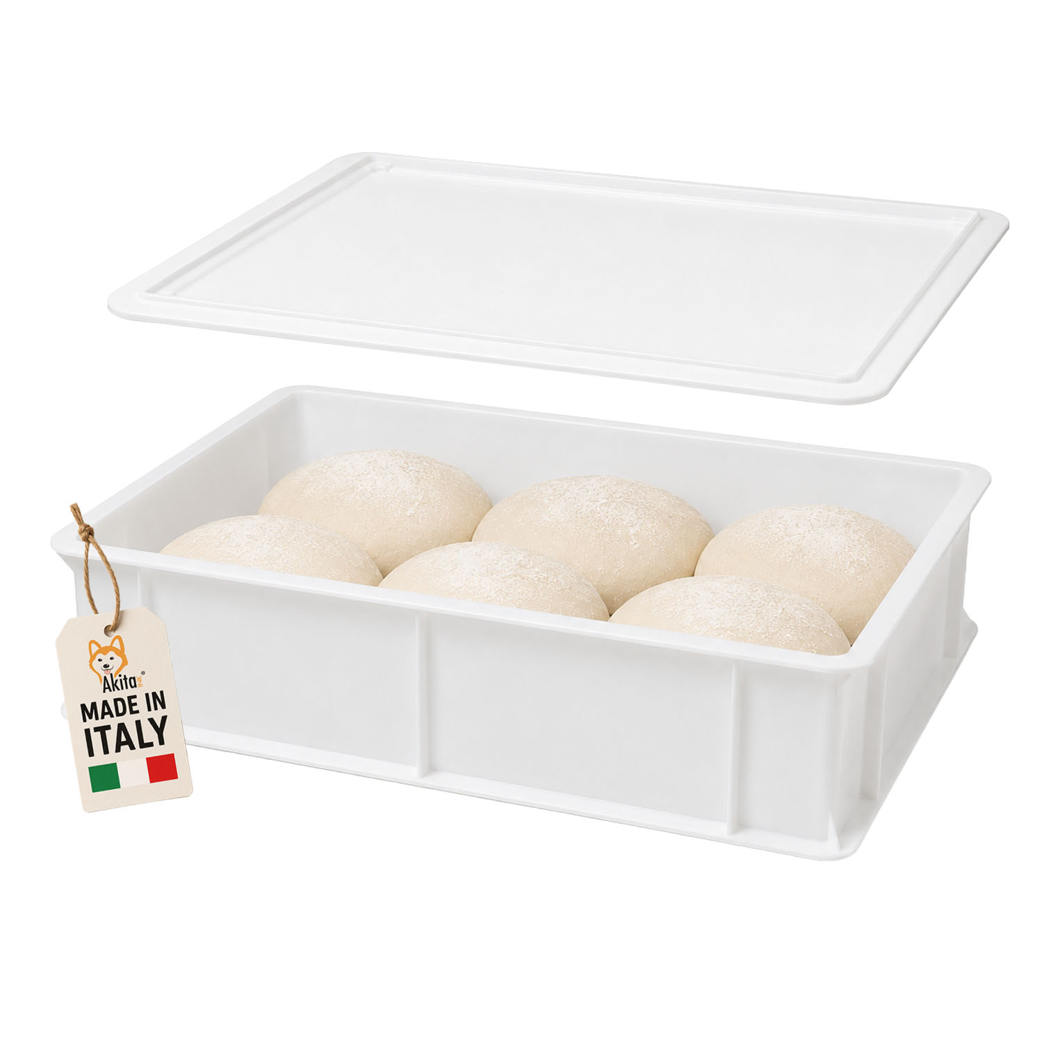 Akitaink Cassetta Lievitazione Pizza Pane Coperchio foto 2