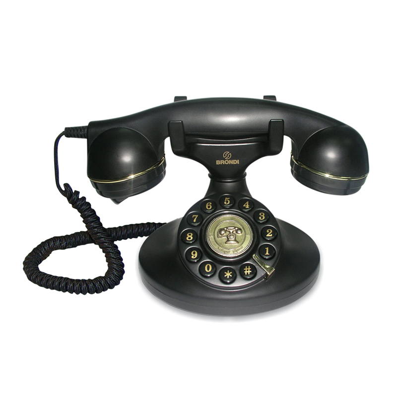 CORDED BRONDI VINTAGE-10 OLD STYLE PHONE NERO foto 2