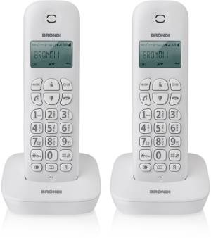 Telefono Cordless Brondi Gala Twin Bianco foto 2