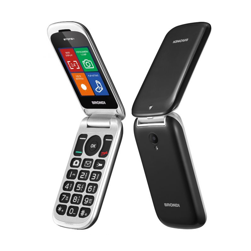 BRONDI STONE - TELEFONO CELLULARE SENIOR - BLACK foto 2