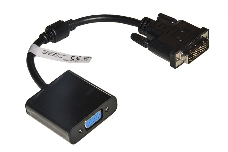 ADATTATORE DVI-D 24+1-VGA M/F CON CAVO foto 2