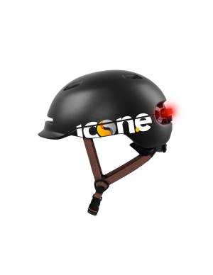 The one casco per adulto certificato led posteriore pure black