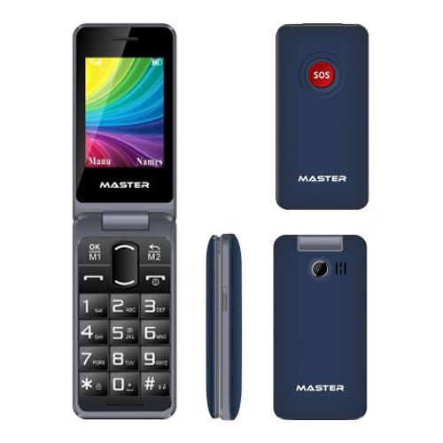 T.CELLULARE CLAMSHELL SENIORMASTER MF021S BLU ITALIA foto 2