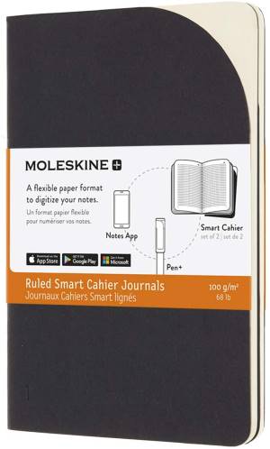 Moleskine set da 2 cahier digitali a righe compatibili con pen+