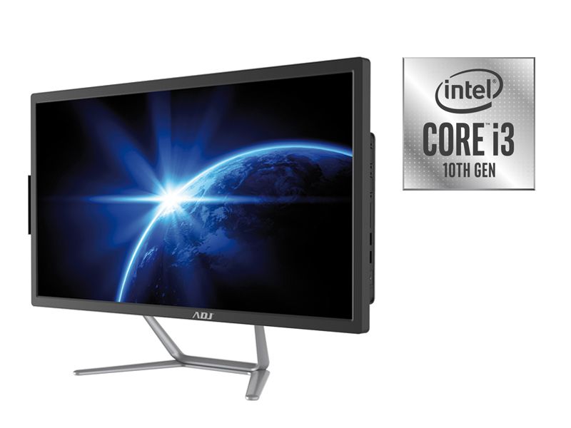 AIO 21,5 I3 8GB 240GB FD BK ADJ I3-10100 WIFI U3.0 V/H WEBCAM foto 2