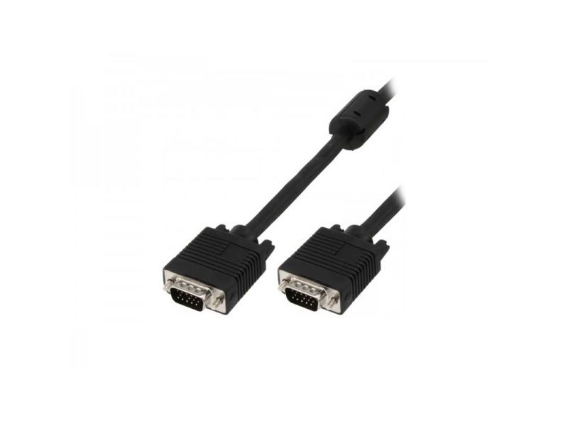 CAVO VGA 1,8MT M/M 15PIN BK SCHERMATO NO FERRITE ADJ foto 2
