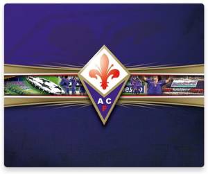 Pc mousepad sfondo maglia ufficiale acf fiorentina