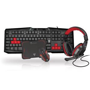 Techmade Kit Tastiera + Mouse Wireless + Tappetino + Cuffia Gaming foto 2