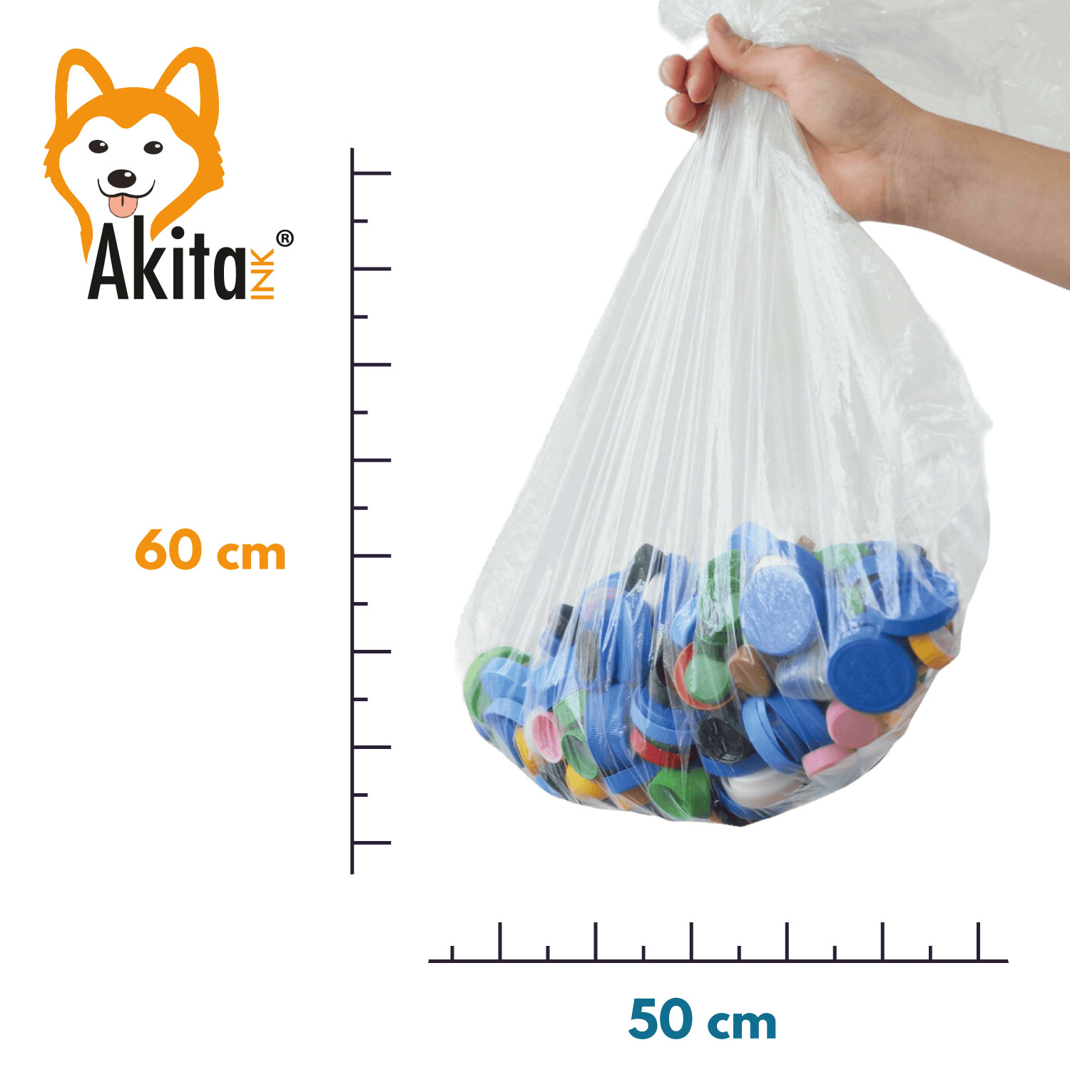 120 Sacchetti Spazzatura 30L, 6 Rotoli da 20 Sacchi 50x60 Pattumiera Blu foto 3