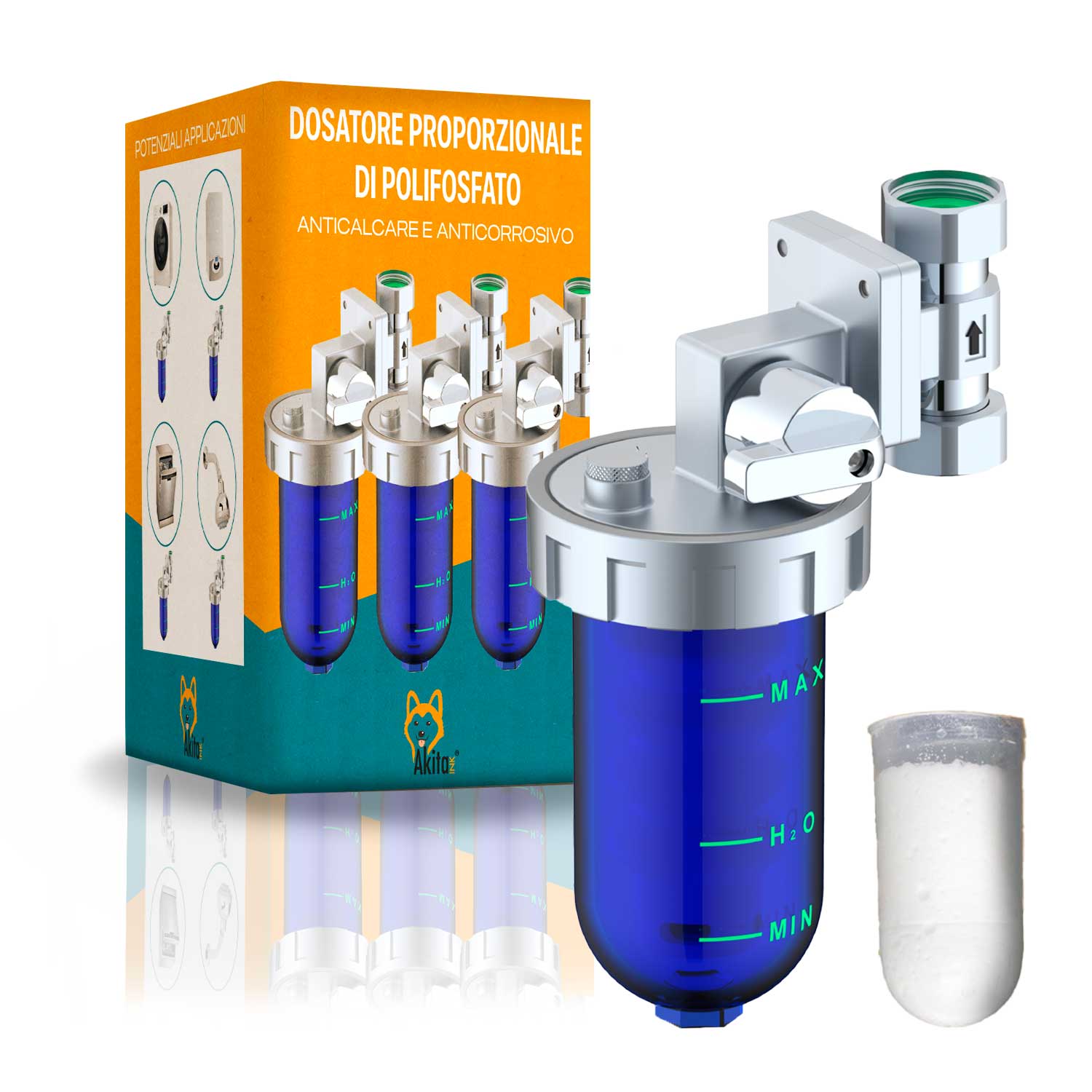 Akitaink Dosatore Polifosfato Caldaia 1/2” 20 l/min foto 2