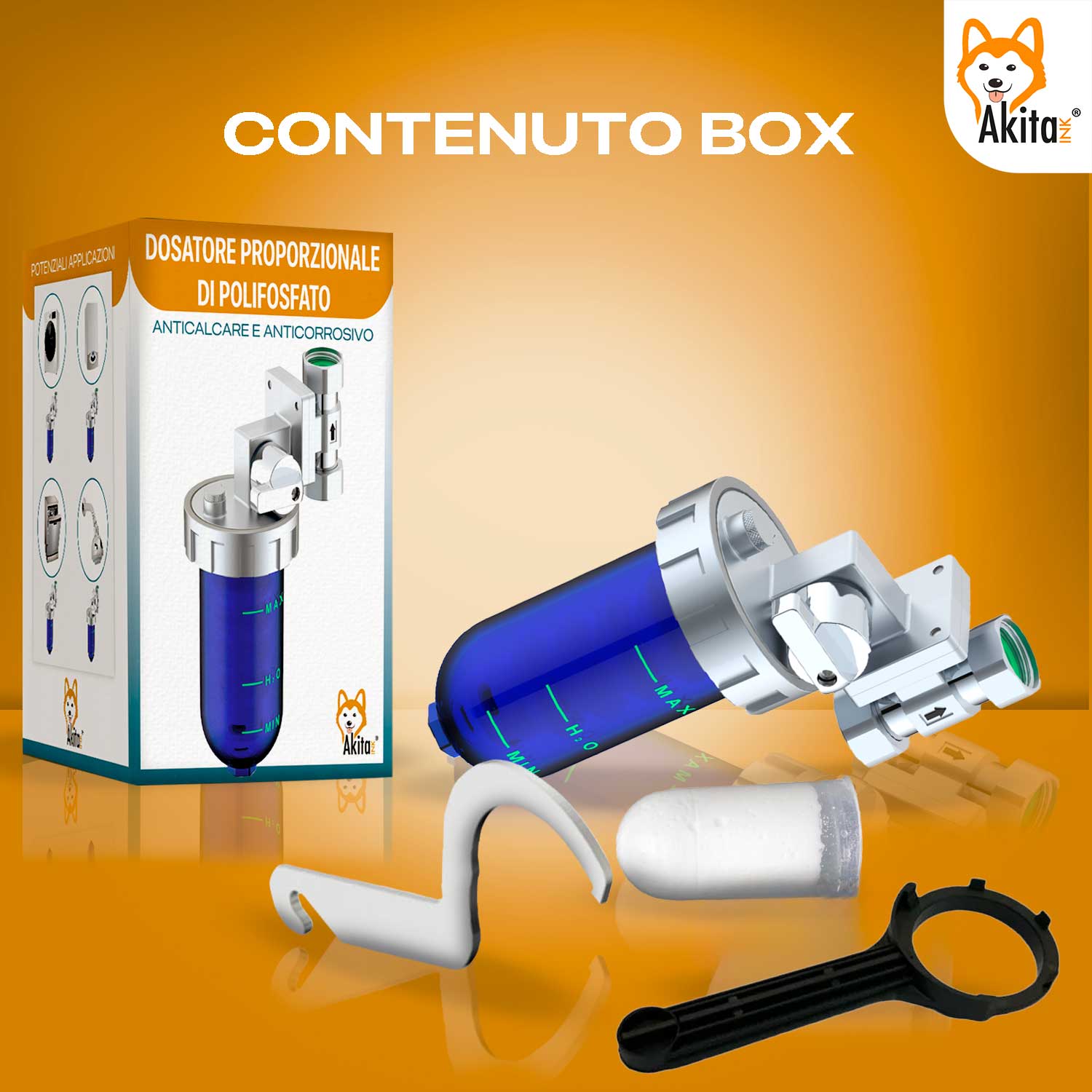 Akitaink Dosatore Polifosfato Caldaia 1/2” 20 l/min foto 3