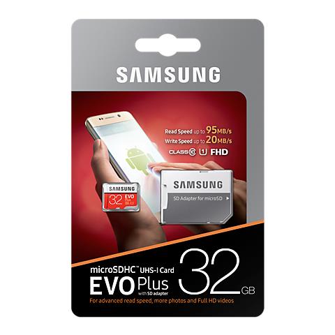 MICRO SD SAMSUNG MB-MC32GA/EU - 32GB EVO PLUS CLASSE 10 CON ADATTATORE foto 2