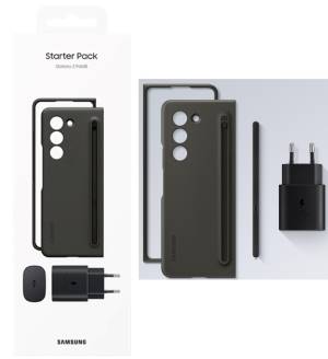Samsung starter pack fold5 ef-of94kkb cover + spen + caricatore 25w black