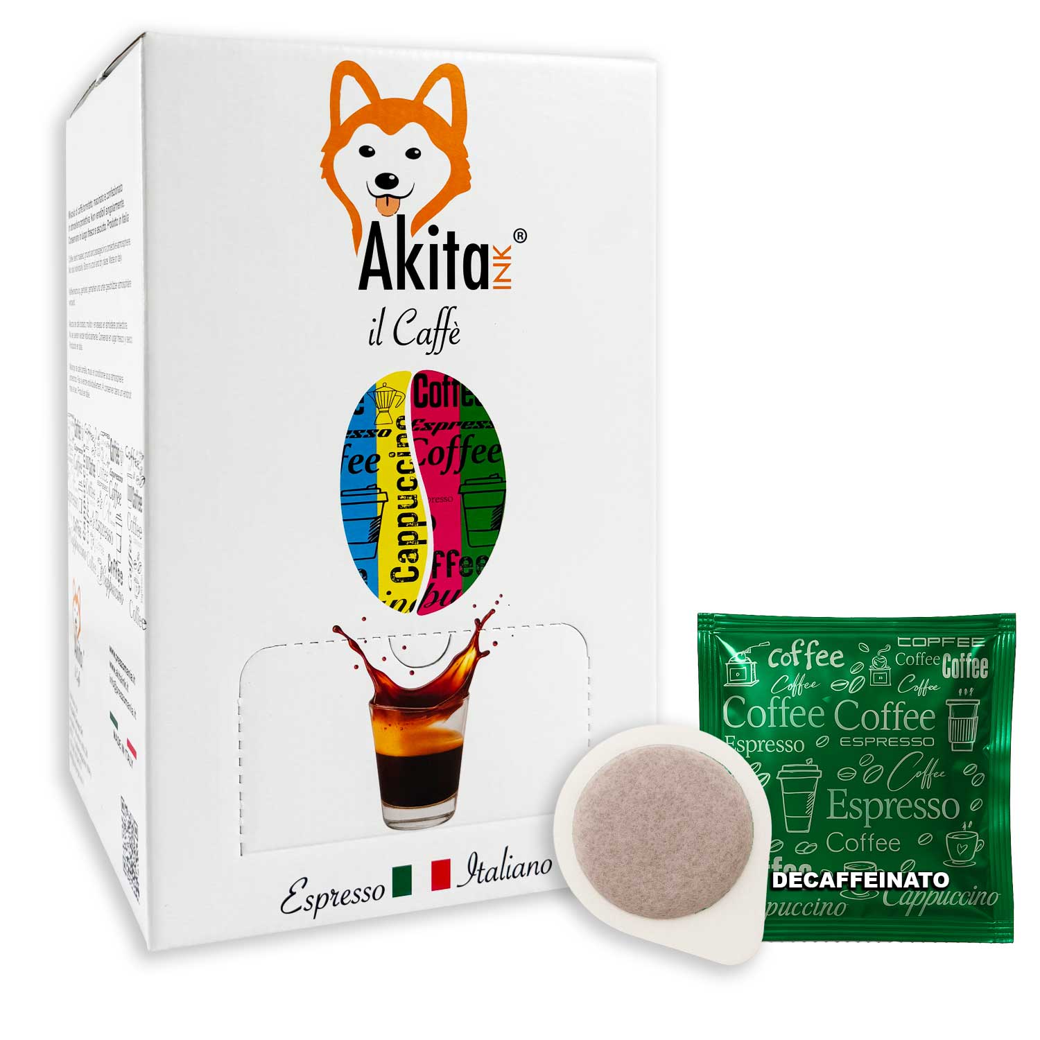 Caffe' Akitaink Cialda Miscela Decaffeinato - 50 Cialde Ese foto 2