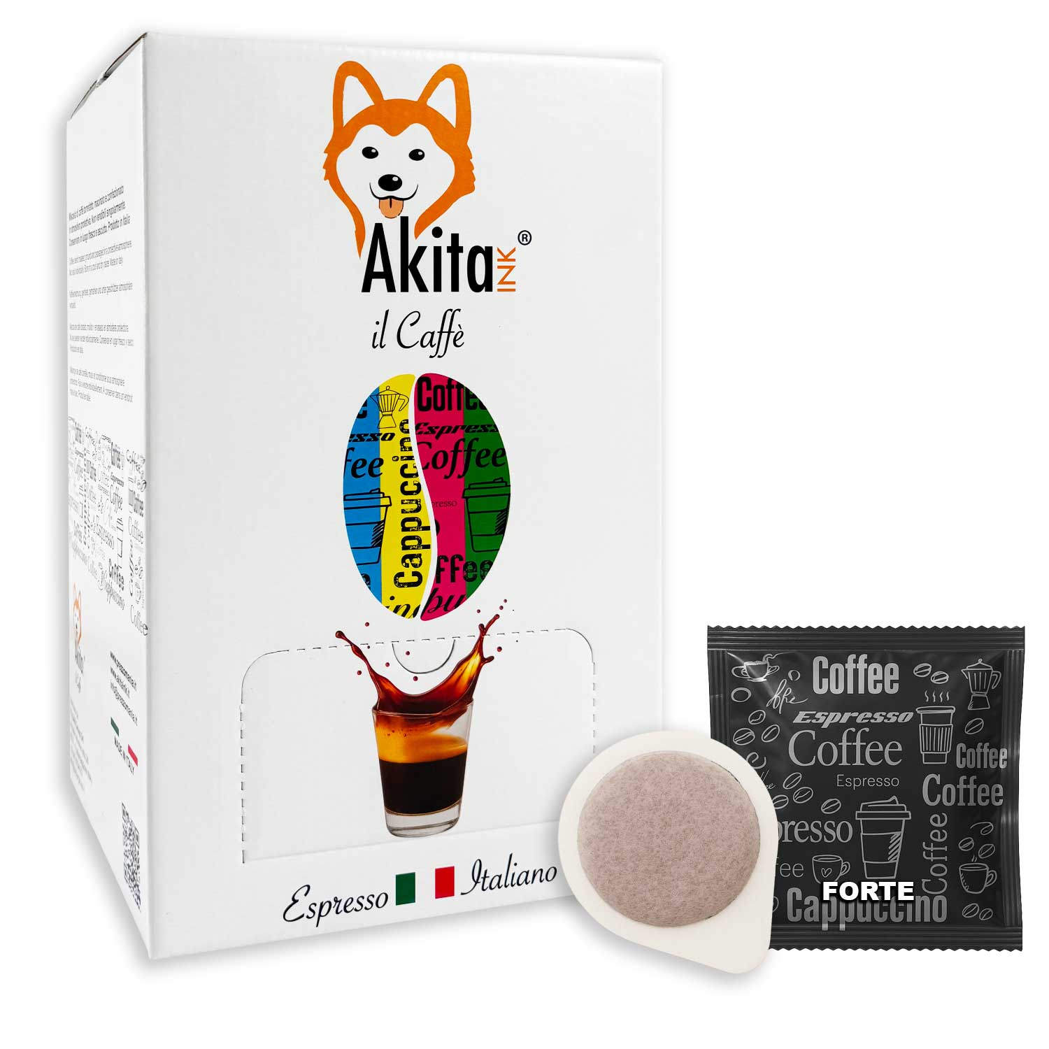 Caffe' Akitaink Cialda Miscela Forte - 50 Cialde Ese foto 2