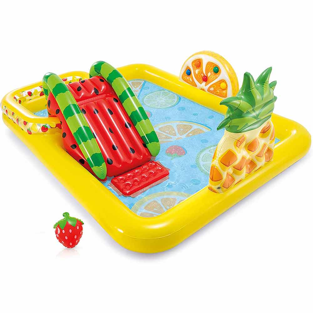 Piscina gonfiabile playcenter frutta parco giochi per bambini intex 57158