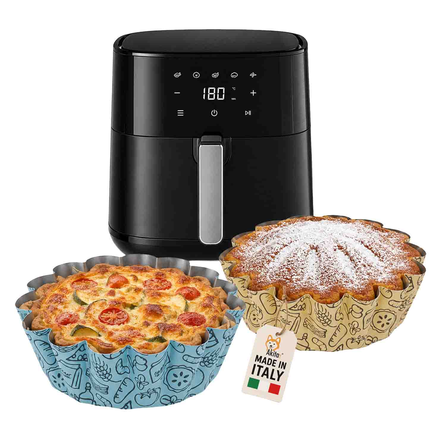 Teglia Margherita Friggitrice 20 cm Antiaderente foto 2
