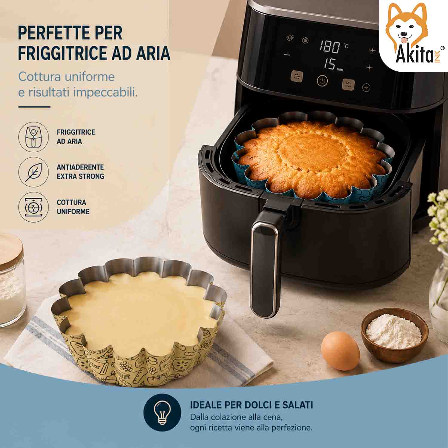 Teglia Margherita Friggitrice 20 cm Antiaderente foto 4