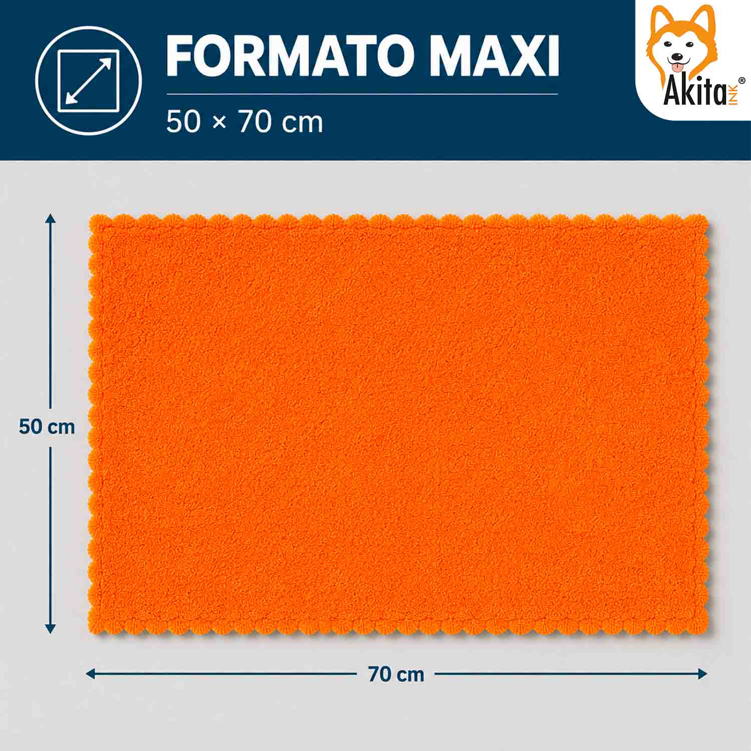 Akitaink 3 Panni Pavimenti Microfibra Duo Clean 50x70 cm foto 6